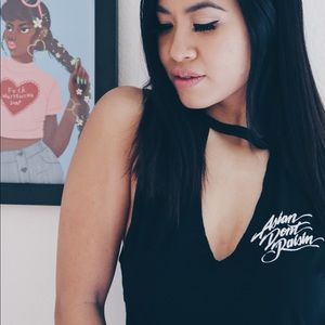 NEW Black Asian Don’t Raisin Tank